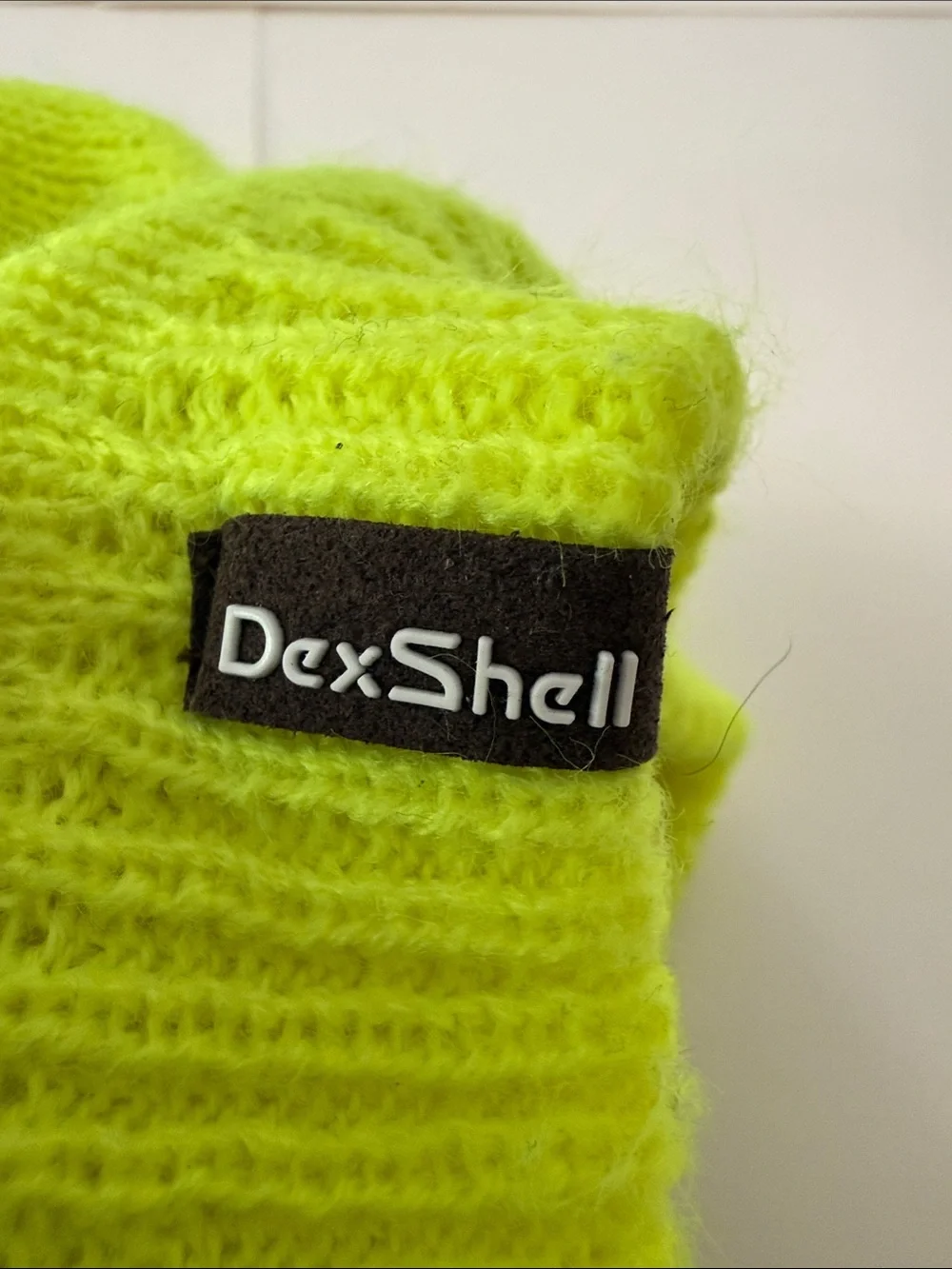 Kids Neon Yellow Knit Beanie Hat - Unbranded